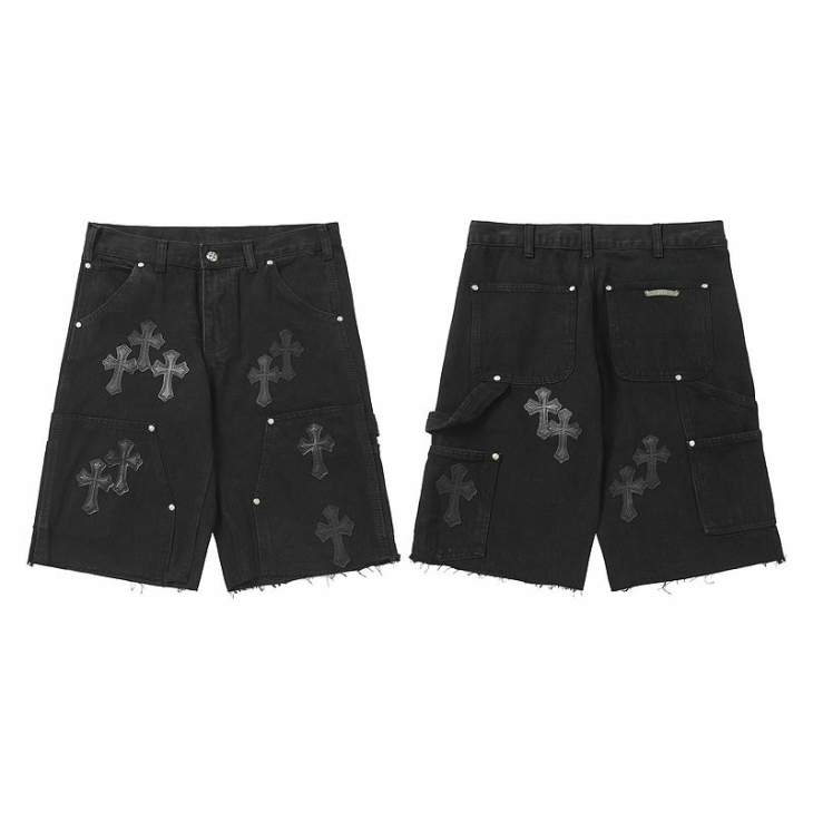 Picture of Chrome Hearts Jeans Short _SKUChromeHeartssz28-36oftx99028897